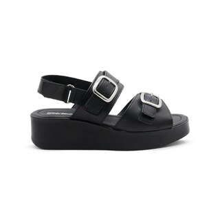 Foto 7 | Foto 7 | Sandalia Plataforma Dama Ajuste Doble Broche Color Negro Negro