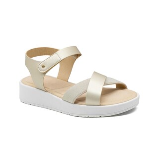 Foto 1 | Foto 1 | Sandalia Para Dama Plataforma Suela Blanca Super Comodas Plateado