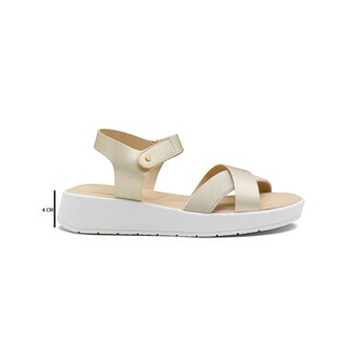 Foto 3 | Foto 3 | Sandalia Para Dama Plataforma Suela Blanca Super Comodas Plateado
