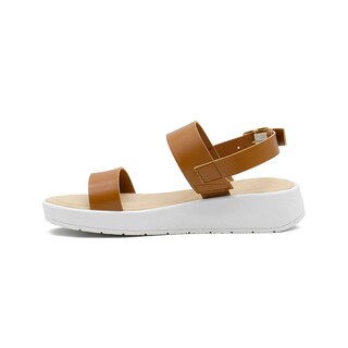 Foto 2 | Foto 2 | Sandalia Plataforma Color Camel Abierta Con Correa 23-26 Beige