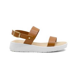 Foto 4 | Foto 4 | Sandalia Plataforma Color Camel Abierta Con Correa 23-26 Beige