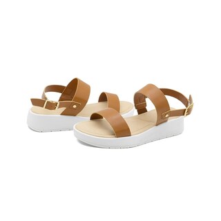 Foto 6 | Foto 6 | Sandalia Plataforma Color Camel Abierta Con Correa 23-26 Beige