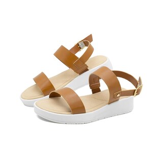 Foto 7 | Foto 7 | Sandalia Plataforma Color Camel Abierta Con Correa 23-26 Beige