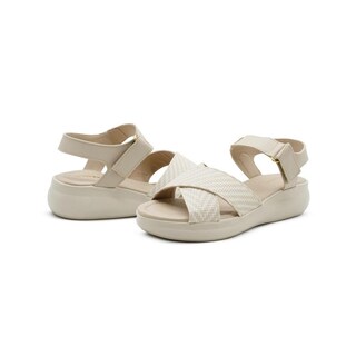 Foto 3 | Foto 3 | Sandalia Para Mujer Plataforma Acabado Tejido Color Beige Beige