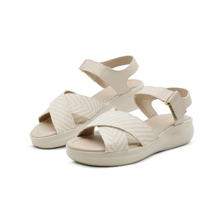 Foto 2 | Foto 2 | Sandalia Para Mujer Plataforma Acabado Tejido Color Beige Beige