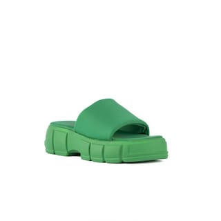 Foto 3 | Foto 3 | Sandalia Plataforma Slip On Moda Para Mujer Walki Rocio Verde