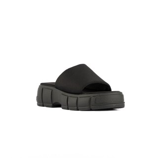 Foto 3 | Foto 3 | Sandalia Plataforma Slip On Moda Para Mujer Walki Rocio Negro
