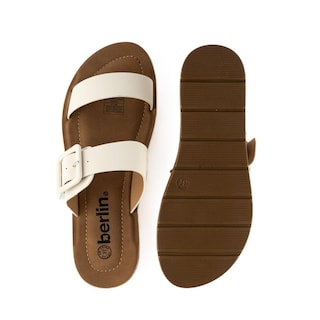 Foto 4 | Foto 4 | Sandalia Casual Plana Flat Doble Hebilla Para Mujer Walki Kim Blanco