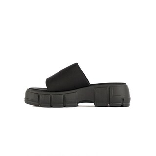 Foto 2 | Foto 2 | Sandalia Plataforma Slip On Moda Para Mujer Walki Rocio Negro