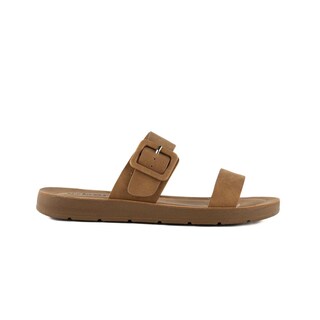 Foto 1 | Foto 1 | Sandalia Casual Plana Flat Doble Hebilla Para Mujer Walki Kim Cafe
