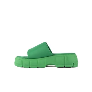 Foto 2 | Foto 2 | Sandalia Plataforma Slip On Moda Para Mujer Walki Rocio Verde