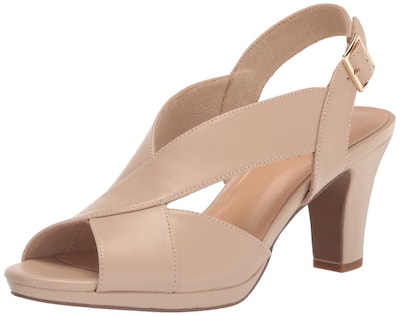 Foto 1 | Foto 1 | Sandalia Con Tacón Easy Street Christy Para Mujer Desnuda, Talla 11 - Venta Internacional.
