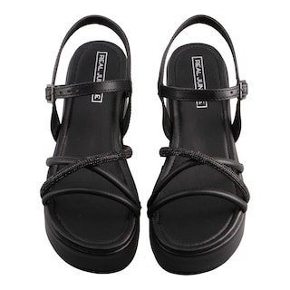 Foto 6 | Foto 6 | Sandalia Real Jungle 5306 Negro Dama Casual Tacon Ancho Bajo Talla 23 A 26 E