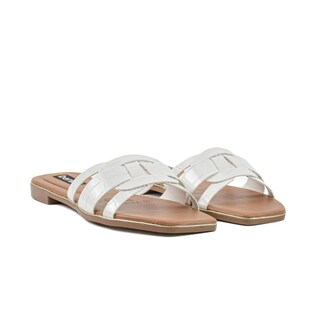 Foto 3 | Foto 3 | Sandalia Plana Flat Casual Moda Para Mujer Walki Ramona Blanco