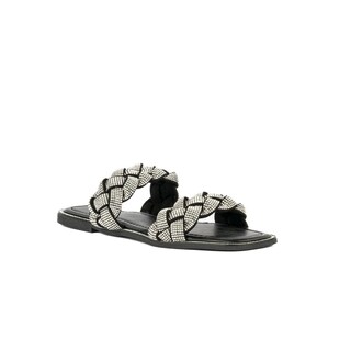 Foto 1 | Foto 1 | Sandalia Tiras Flat Brillo Suela Para Mujer Walki Samara Negro
