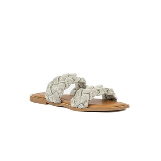 Foto 1 | Foto 1 | Sandalia Tiras Flat Brillo Suela Para Mujer Walki Samara Plateado