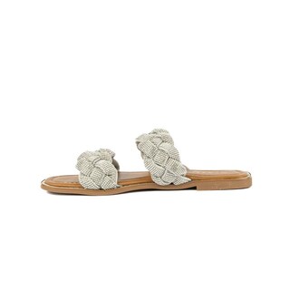 Foto 3 | Foto 3 | Sandalia Tiras Flat Brillo Suela Para Mujer Walki Samara Plateado