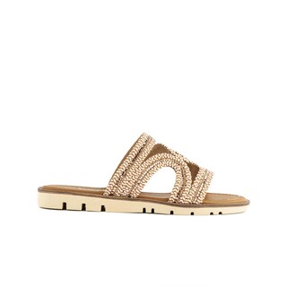 Foto 2 | Foto 2 | Sandalia Tiras Flat Casual Boho Para Mujer Walki Clara Dorado