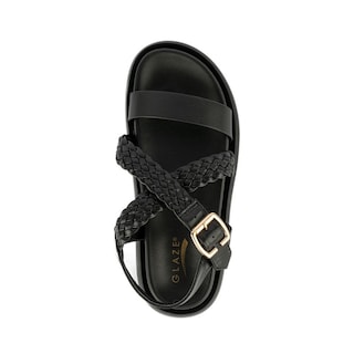 Foto 4 | Foto 4 | Sandalia Plataforma Confort Casual Para Mujer Walki Katia Negro