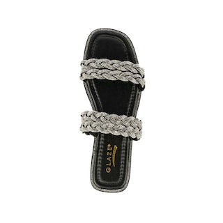 Foto 4 | Foto 4 | Sandalia Tiras Flat Brillo Suela Para Mujer Walki Esther Negro