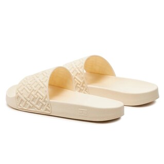 Foto 5 | Foto 5 | Chanclas Tommy Hilfiger Sandalias Monograma Beige Moda De Mujer Original