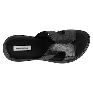 Foto 3 | Foto 3 | Sandalias De Piso Exterior Textil Color Negro Para Mujer De Rbcollection