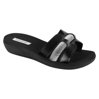 Foto 1 | Foto 1 | Sandalias De Piso Exterior Piel Vegana Color Negro Para Mujer De Rbcollection