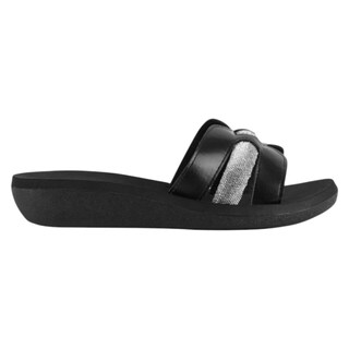 Foto 2 | Foto 2 | Sandalias De Piso Exterior Piel Vegana Color Negro Para Mujer De Rbcollection
