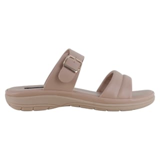 Foto 2 | Foto 2 | Sandalias De Piso Exterior Piel Vegana Color Beige Para Mujer De Rbcollection