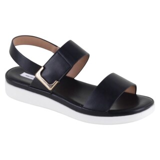 Foto 1 | Foto 1 | Sandalias De Piso Exterior Piel Vegana Color Negro Para Mujer De Rbcollection