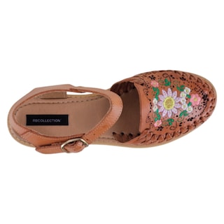 Foto 3 | Foto 3 | Sandalias De Piso Exterior Piel Color Café Para Mujer De Rbcollection