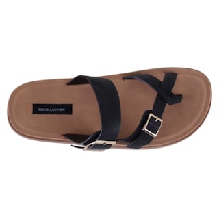 Foto 3 | Foto 3 | Sandalias De Piso Exterior Piel Vegana Color Negro Para Mujer De Rbcollection