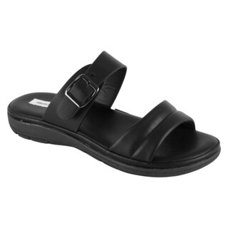 Foto 1 | Foto 1 | Sandalias De Piso Exterior Piel Vegana Color Negro Para Mujer De Rbcollection