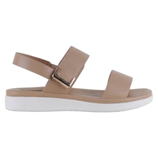 Foto 2 | Foto 2 | Sandalias De Piso Exterior Piel Vegana Color Beige Para Mujer De Rbcollection