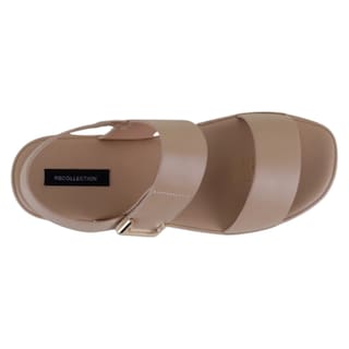 Foto 3 | Foto 3 | Sandalias De Piso Exterior Piel Vegana Color Beige Para Mujer De Rbcollection