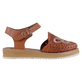 Foto 2 | Foto 2 | Sandalias De Piso Exterior Piel Color Café Para Mujer De Rbcollection