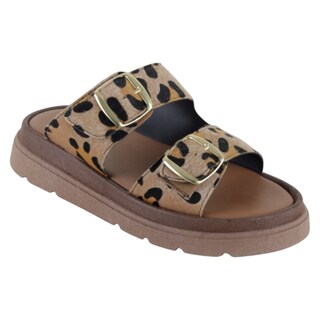 Foto 1 | Foto 1 | Sandalias De Piso Exterior Gamuza Sintética Color Café Para Mujer De Rbcollection