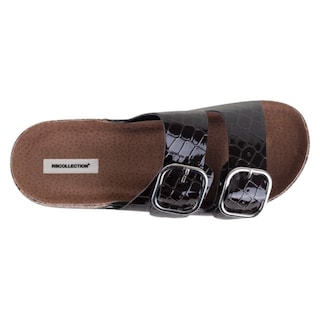 Foto 3 | Foto 3 | Sandalias De Piso Exterior Piel Color Café Para Mujer De Rbcollection