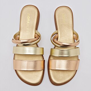 Foto 3 | Foto 3 | Moramora Sandalia Para Mujer Oro Oro Rosa