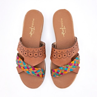 Foto 3 | Foto 3 | Mora Tierra Sandalia Para Mujer Camel Multicolor
