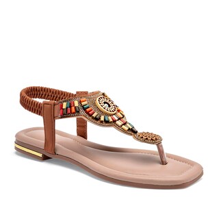 Foto 1 | Foto 1 | Mora Tierra Sandalia Para Mujer Camel Multicolor
