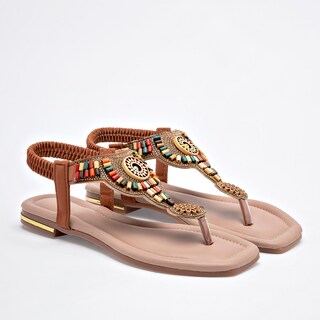 Foto 2 | Foto 2 | Mora Tierra Sandalia Para Mujer Camel Multicolor