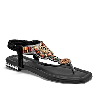Foto 1 | Foto 1 | Mora Tierra Sandalia Para Mujer Negro Multicolor