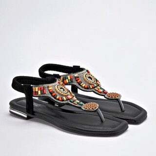 Foto 2 | Foto 2 | Mora Tierra Sandalia Para Mujer Negro Multicolor