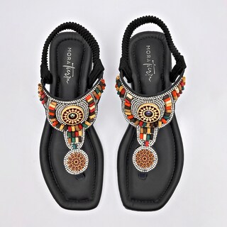 Foto 3 | Foto 3 | Mora Tierra Sandalia Para Mujer Negro Multicolor
