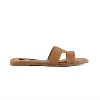 Foto 1 | Foto 1 | Sandalia Tiras Flat Casual Brillo Para Mujer Walki Azula Cafe