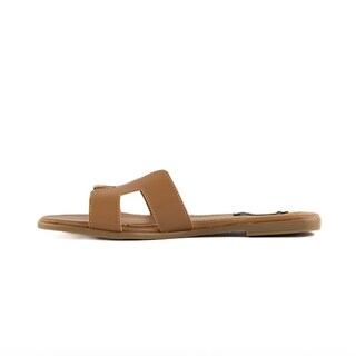 Foto 2 | Foto 2 | Sandalia Tiras Flat Casual Brillo Para Mujer Walki Azula Cafe