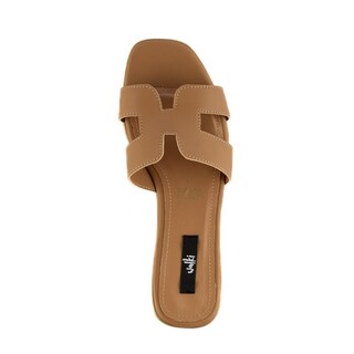 Foto 3 | Foto 3 | Sandalia Tiras Flat Casual Brillo Para Mujer Walki Azula Cafe