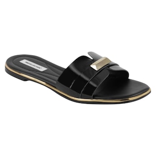 Foto 1 | Foto 1 | Sandalias De Piso Exterior Charol Color Negro Para Mujer De Rbcollection
