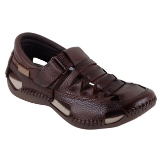 Foto 1 | Foto 1 | Sandalias De Piso Exterior Piel Color Café Para Mujer De Rbcollection